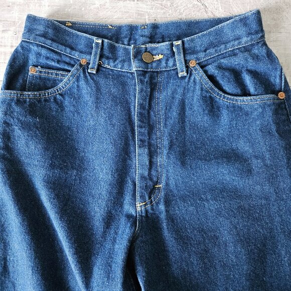 Vintage Lee Womens High-Waisted Blue Denim Jeans Size 11 Union Made In USA - Picture 9 of 16